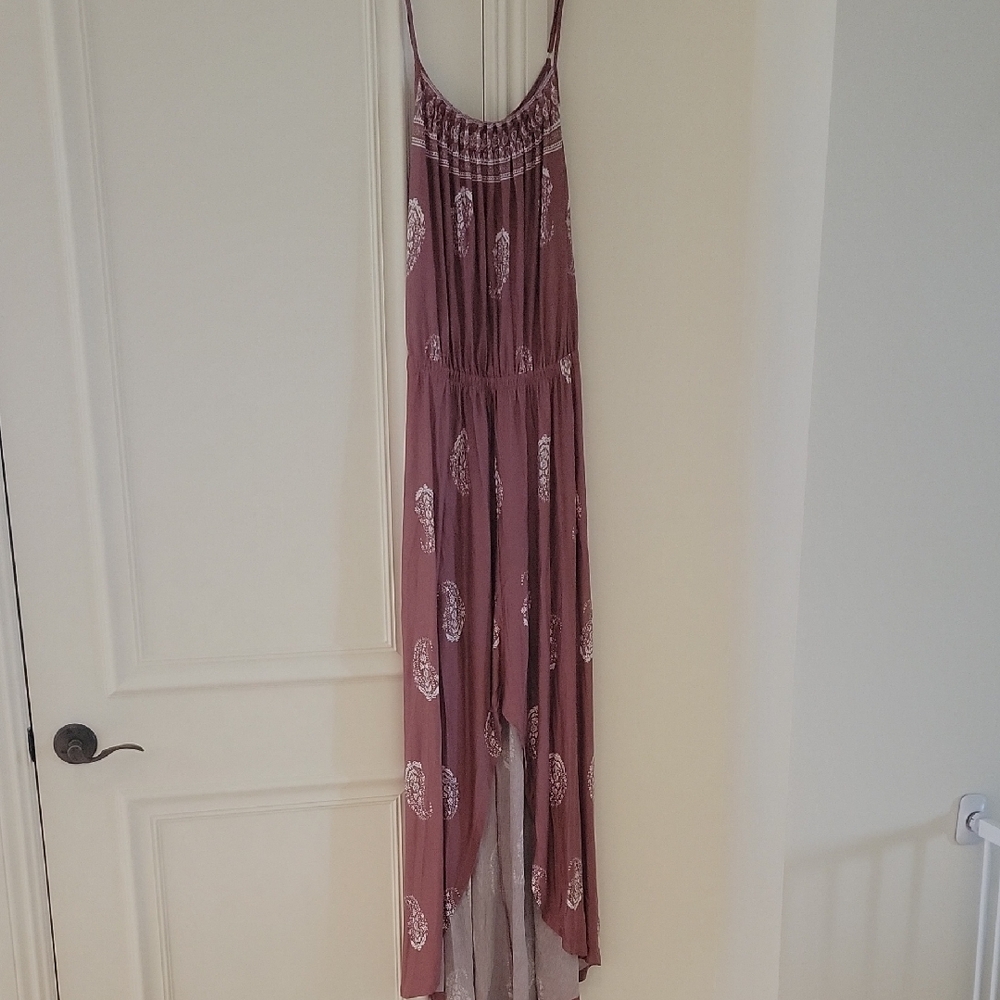 Chic Mauve High-Low Dress